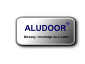 Logo ALUDOOR, Disseny i muntatge en alumini. Ventanas de aluminio